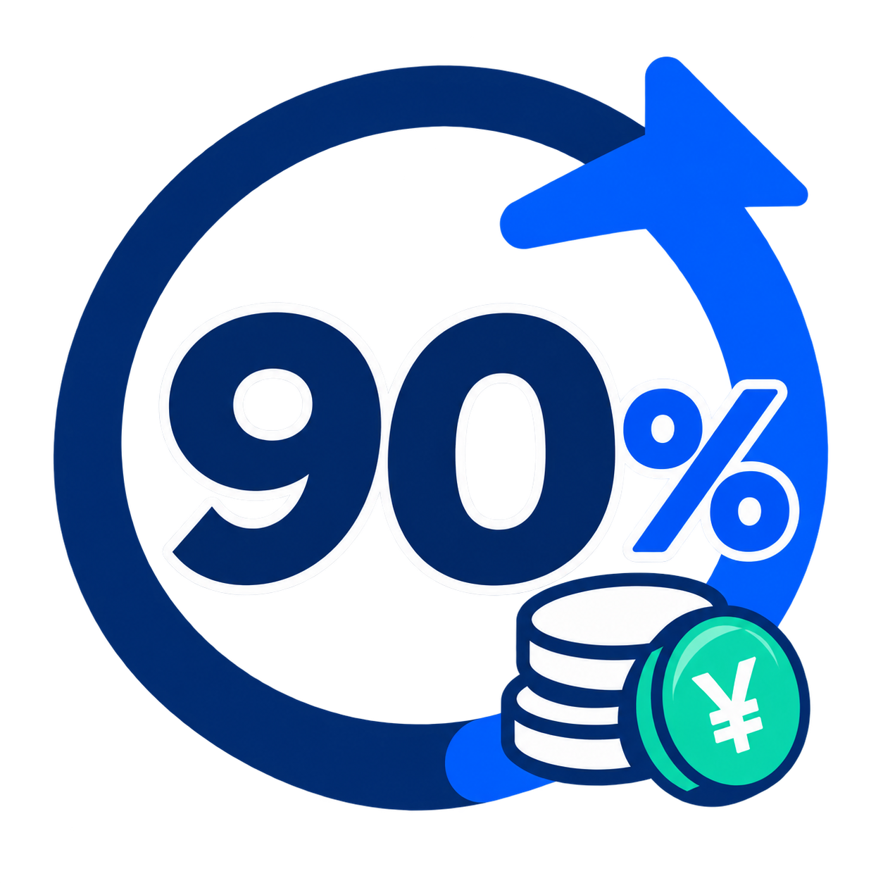 一律90%還元